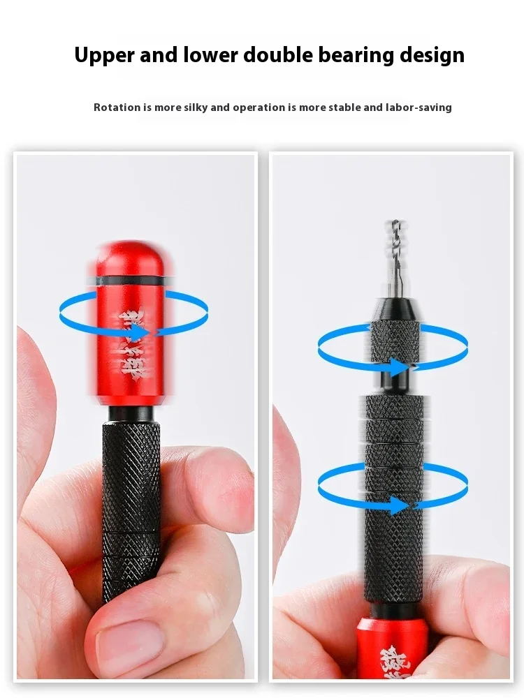 Hobby Model Craft Tool Double bearing hand drill Smooth rotation Lightweight design For Model Building Accessories Tool