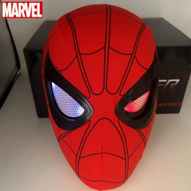 New Spider-Man:No Way Home Spider Man Mask Luxury Helmet Ricaricabile Remote Eyes Maschera Mobile Con Led Cosplay Gift Toy Ke