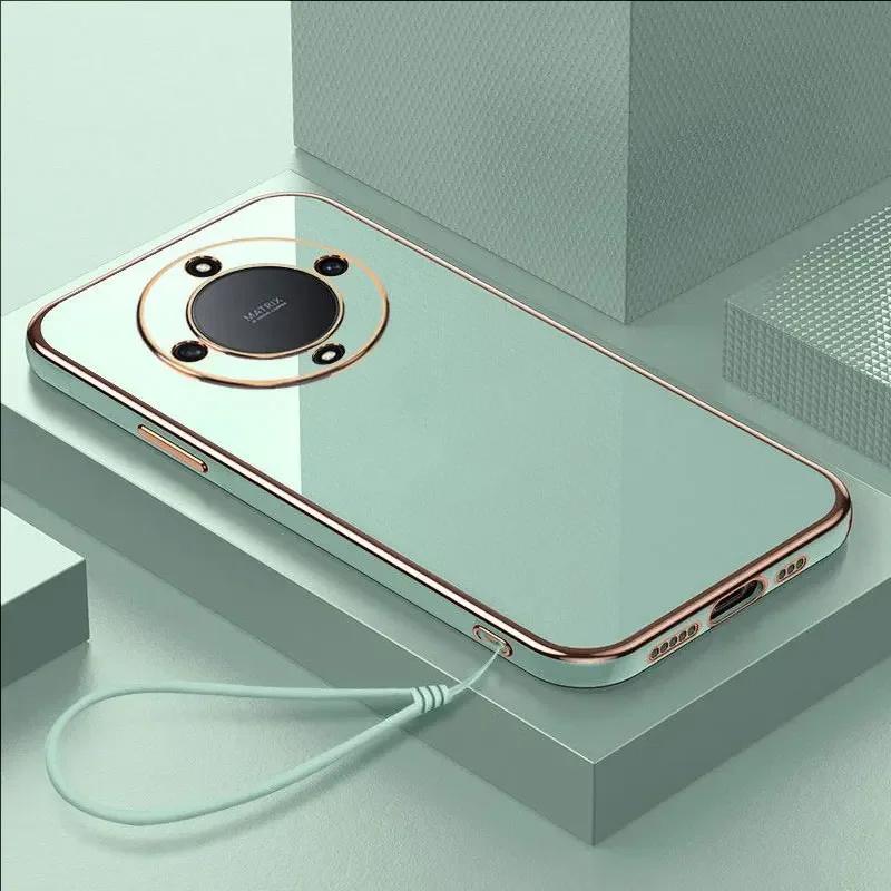 Luxury Square Plating Shockproof Back Case