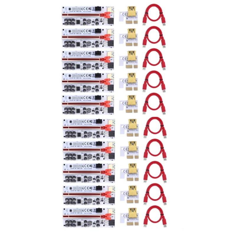 

Подъемник USB 3,0, PCI Express VER012MAX, подъемник кабеля для видеокарты X16, расширитель PCI-E, подъемная карта для майнинга