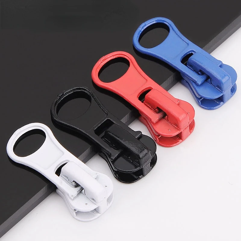 Zipper Heads 5PCS 5# Zipper Head for Resin Zip Pull Slider DIY Repair Pillow Quilt Bedding Bags Clothes Sewing Tool Tailor Accessories