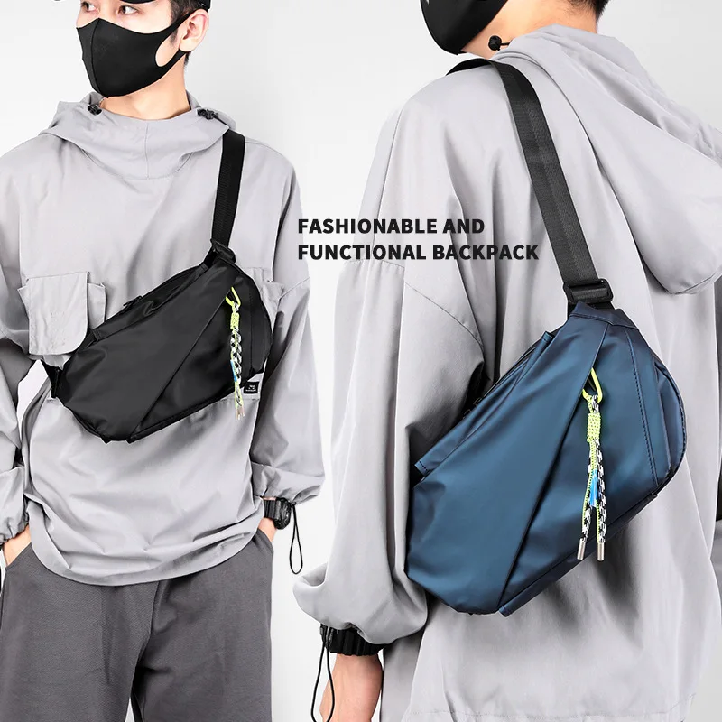 

Cross-border new spot small chest bag men's casual sports crossbody bag fashion street trend shoulder bag men's bag