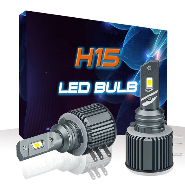 2Pcs H15 LED Bulbs 20000LM 80W White Headlight Turbo Daytime