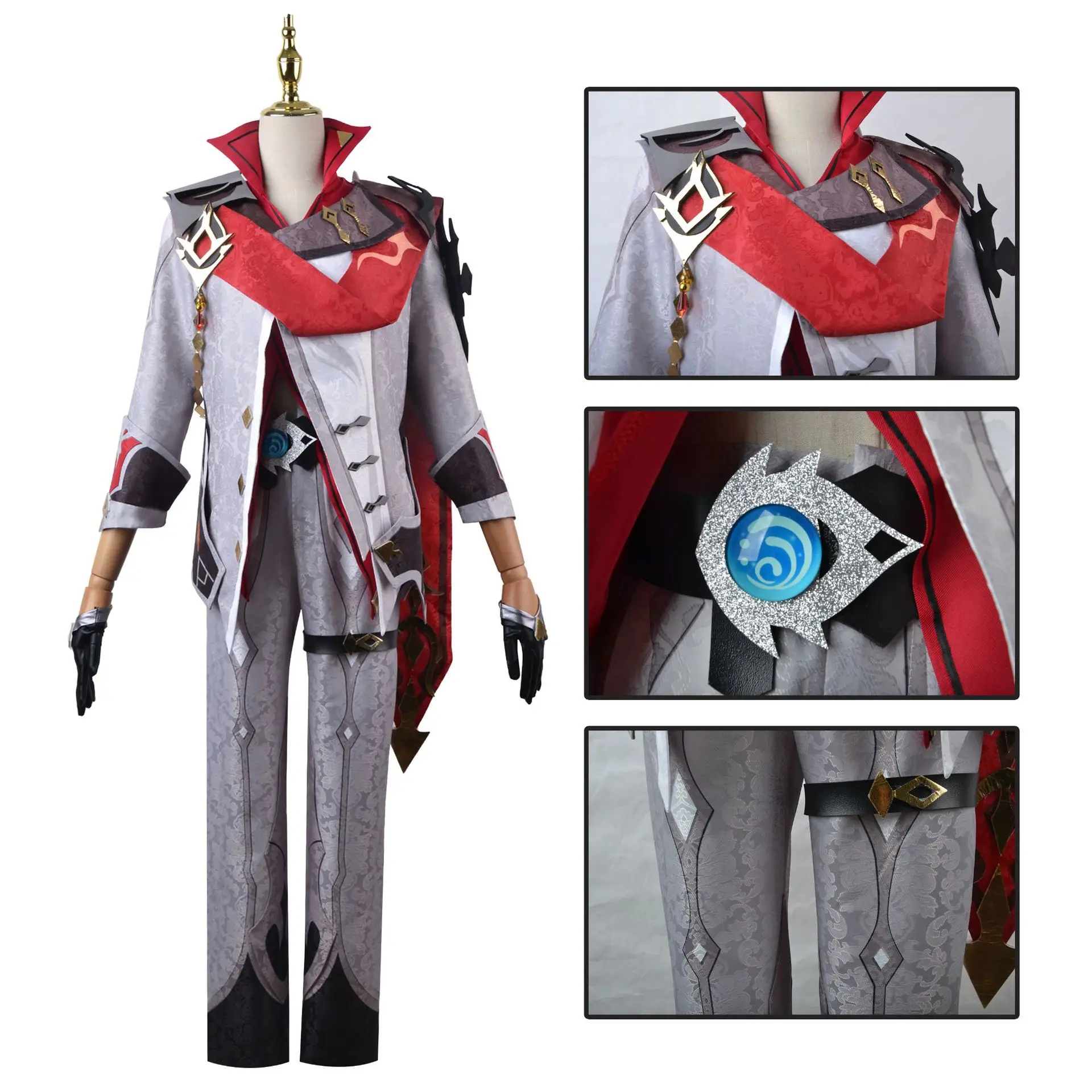 Game Genshin Impact Tartaglia Costume Cosplay Childe Tartaglia Wig Ajax Anime Carnival Clothes Christmas Halloween P