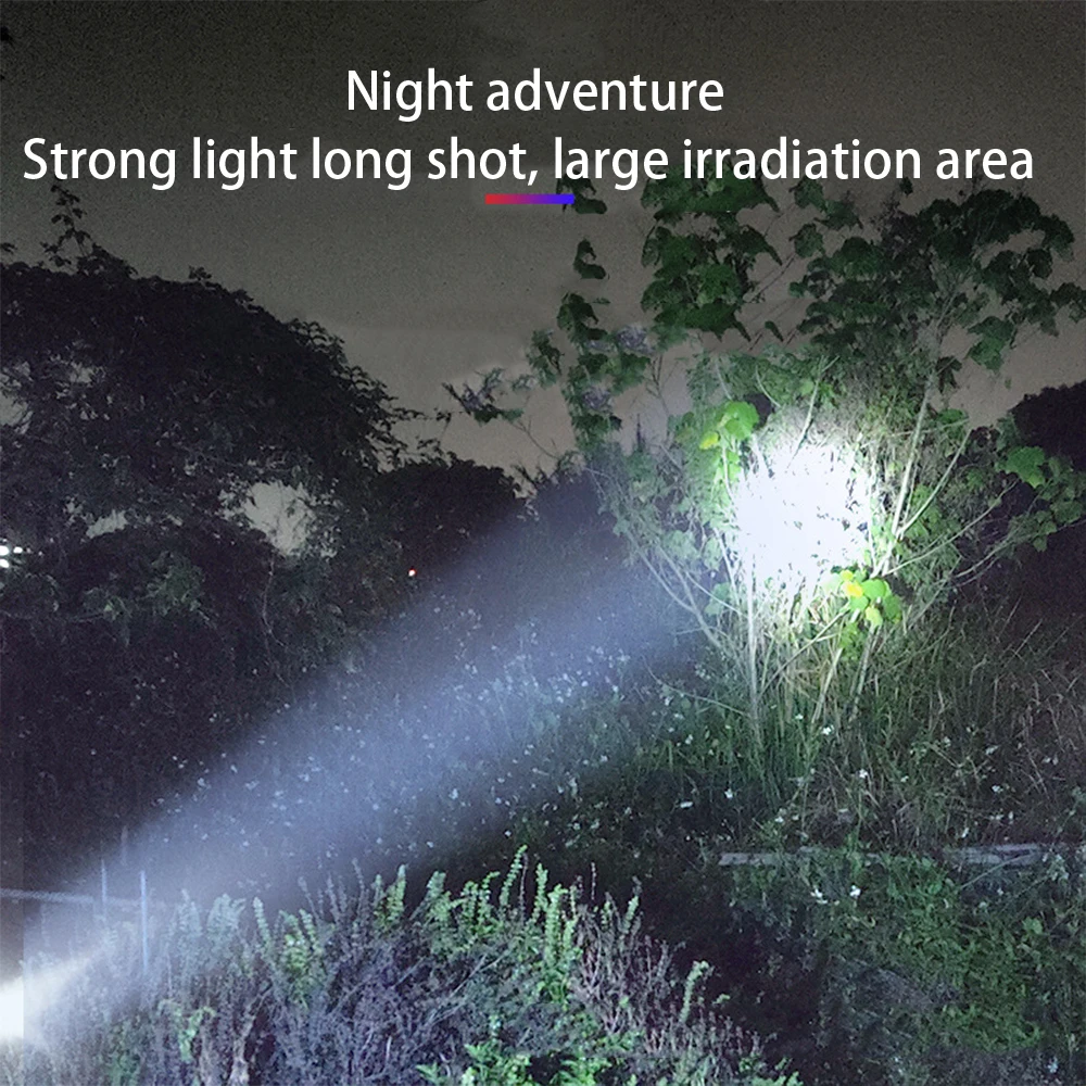 Multi-function Solar LED Flashlight Strong Light Emergency Power Bank LED Solar Flashlight Outdoor Camping Portable led flashlight,led flashlights