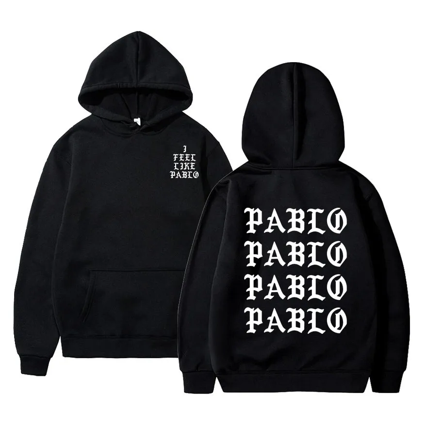 

I Feel Like Paul Pablo Kanye West sweat homme hoodies men Sweatshirt Hoodies Hop Streetwear Hoody pablo hoodie Sporty Top