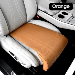 Enhanced Comfort Car Seat Cushion with Leg Support and Extension Padding for Fatigue Relief (Orange)