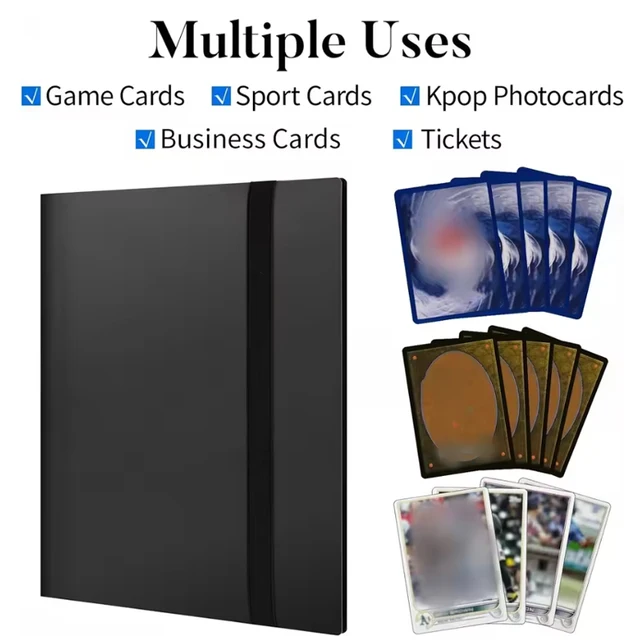 Classeur de cartes à collectionner, Album 160/360/480, porte-cartes 4/9/12 grilles, classeur de cartes, carnet de notes de grande capacité 5