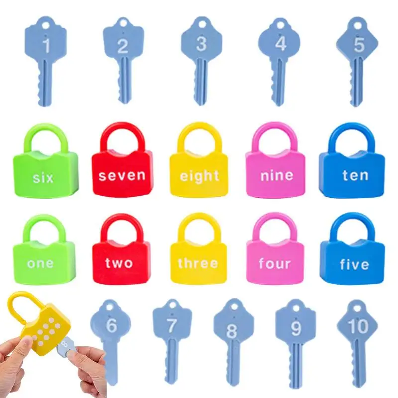 Key Montessori Toys Children Locks And Key Pairing Toy Learning Locks