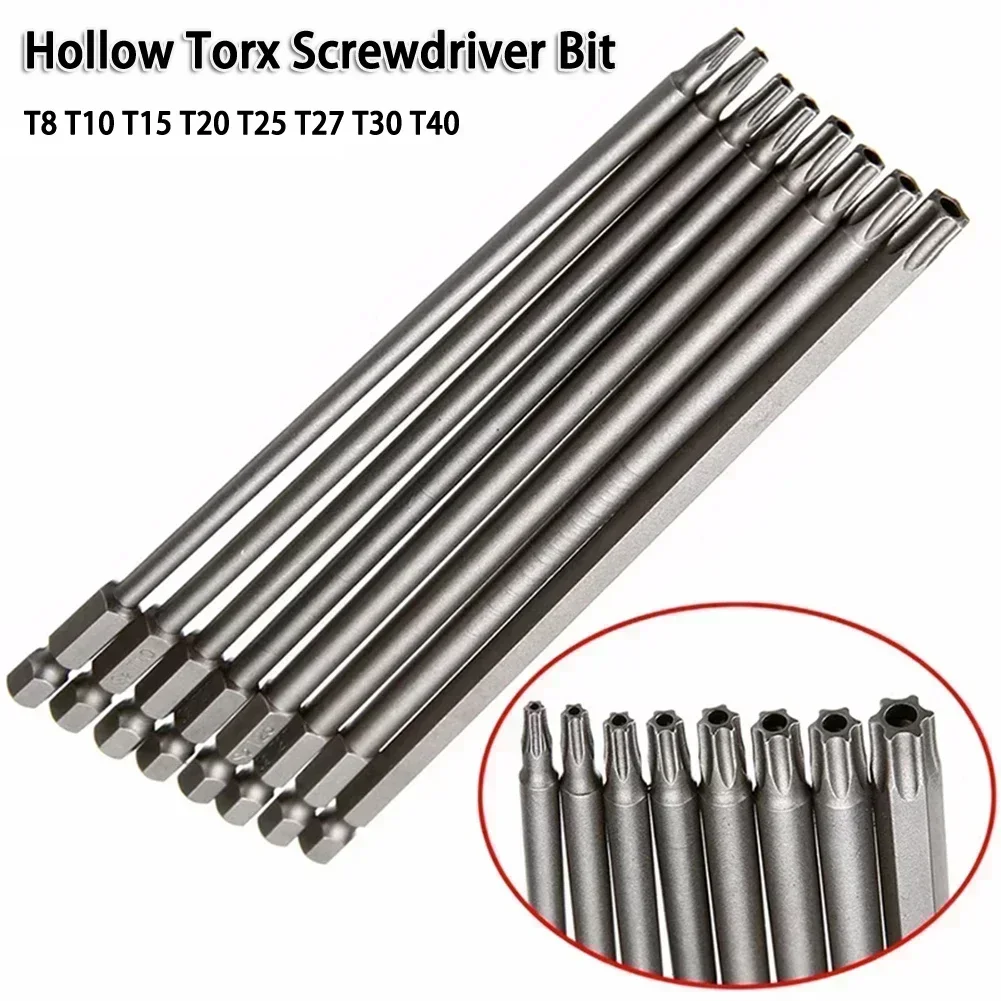 1pc magnetischer Torx-Schrauben dreher Bit T8-T40 200mm extra langen Schrauben dreher Sicherheit manipulation sicherer Stern elektrische Bohrmaschine Sechs kant schaft