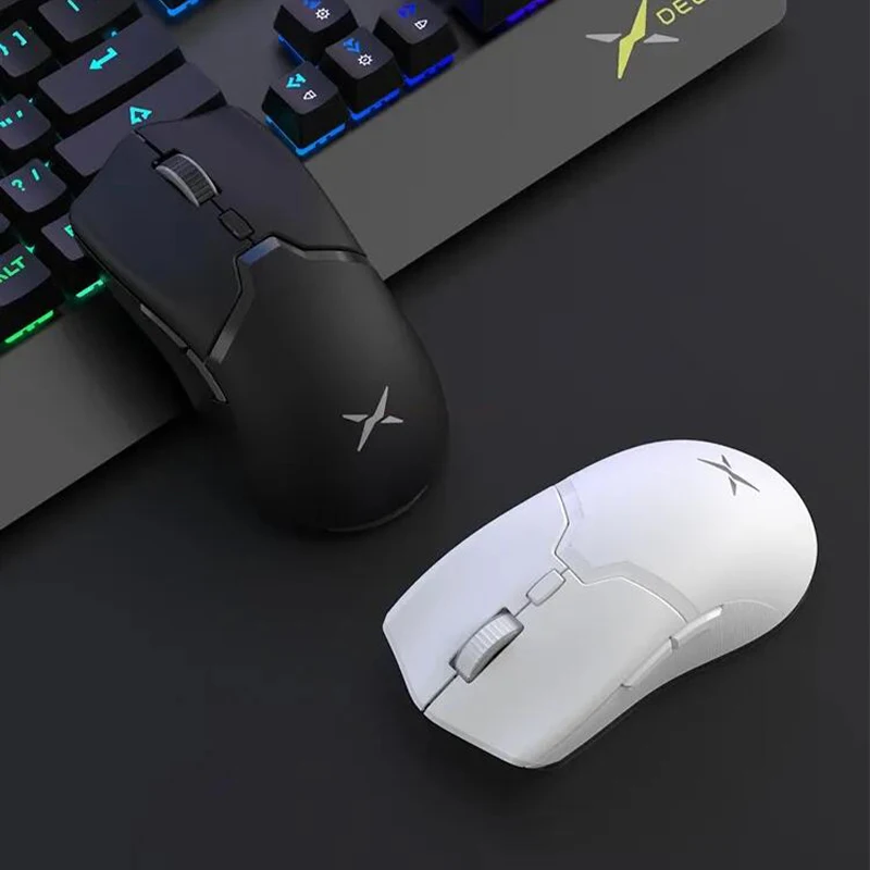 

Delux M800pro Game Mouse Wired Wireless Bluetooth Three Mode Paw3395 Lightweight Ergonomic Optoelectronic Up To 26000dpi Mouse