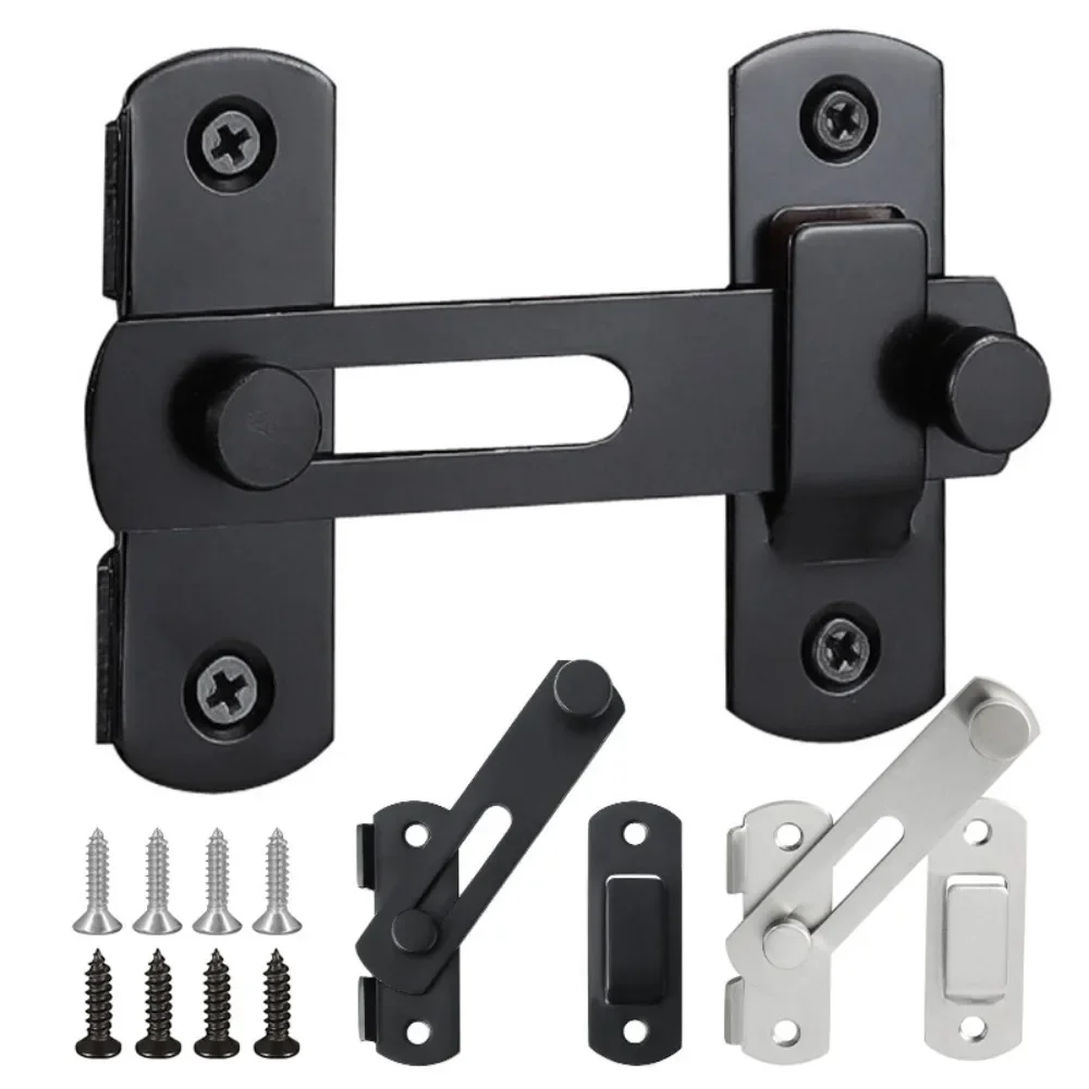 180 Degree Stainless Steel Toggle Latch Sliding Barn Lock Hardware Gate Latches for Window Closet Door Lock Guard Latch Bolt