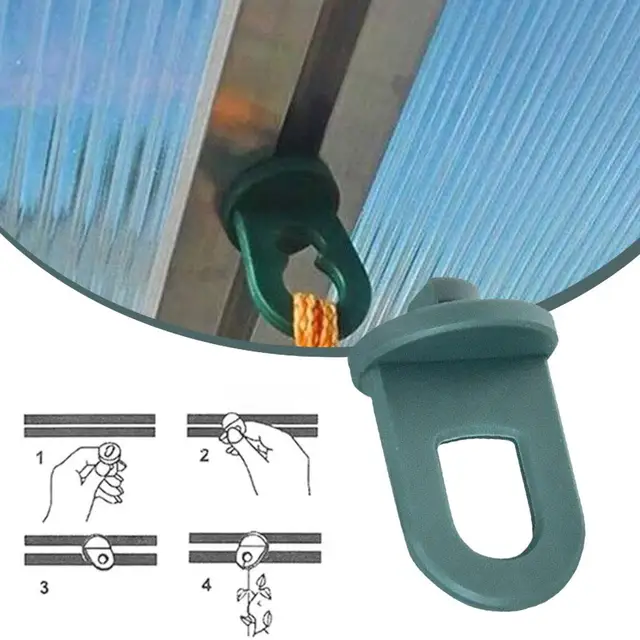 10/20 db Üvegházhatású Klipek Rögzített Csat Függő Horg A Növényi Zöldség Oltáshoz Tartóelem - Image 2