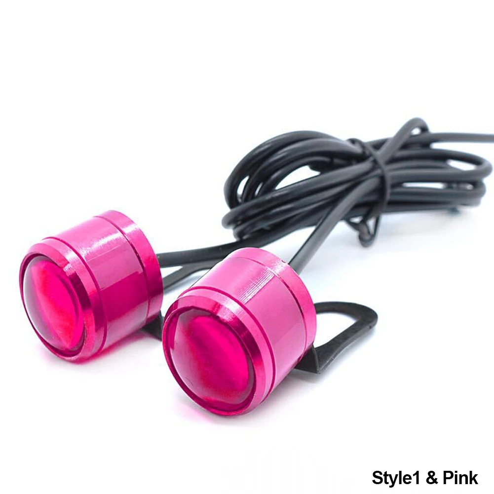 Dual 7-Color LED Strobe Lights with Brackets - Flashing Daytime Running Lights