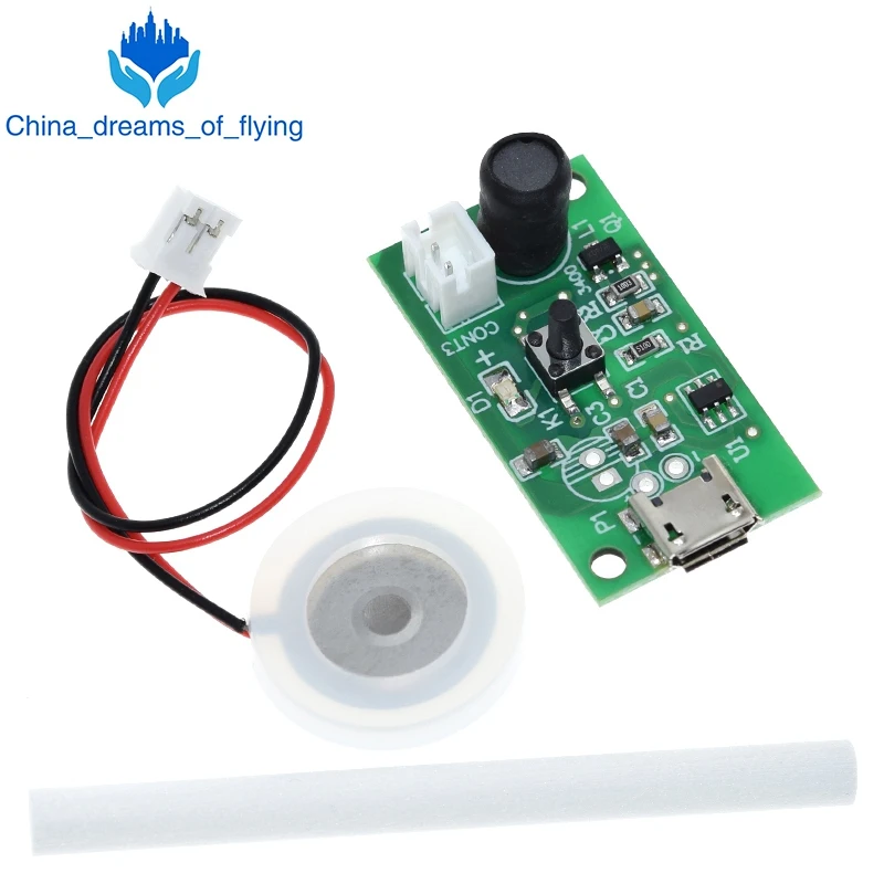 USB Mini Humidifier DIY Kits Mist Maker and Driver Circuit Board Fogger Atomization Film Atomizer Sheet Oscillating | Электронные