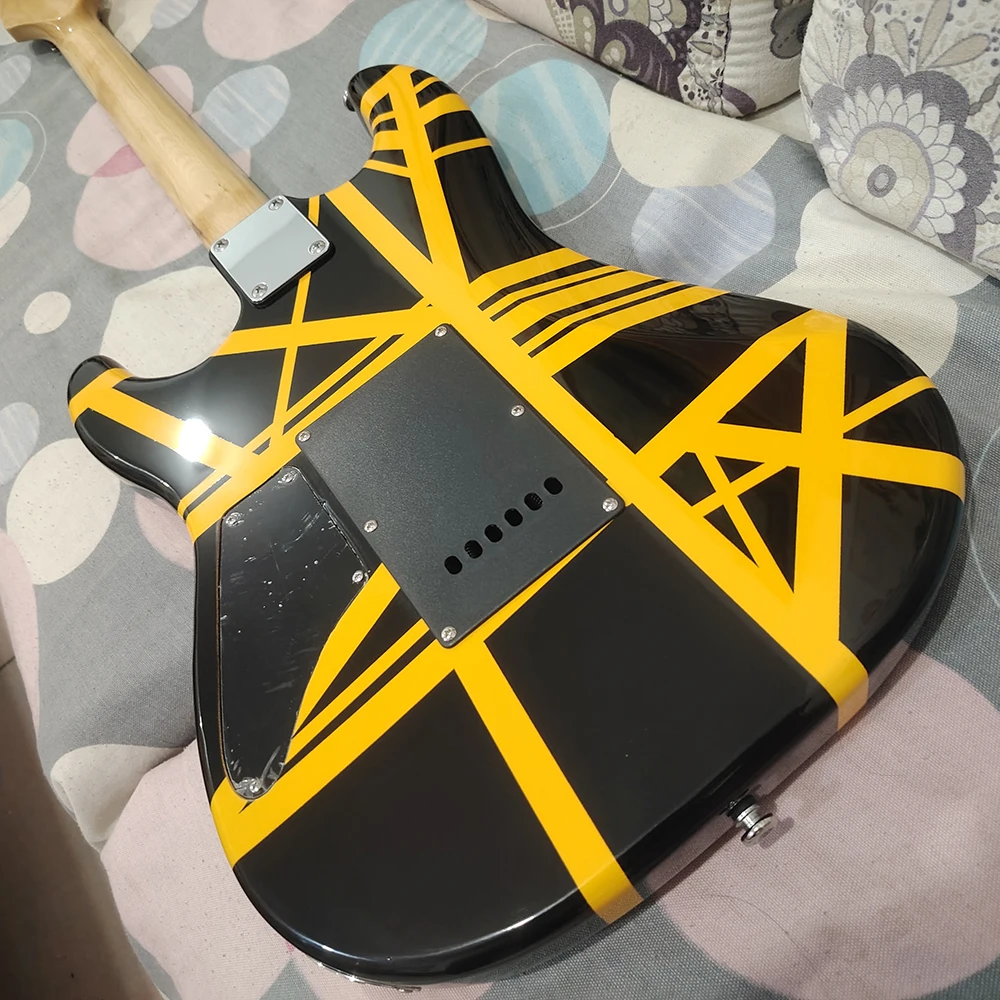 Yellow Wired Electric Guitar High Quality with Bottom Turbo Adjustment In Stock and Ping