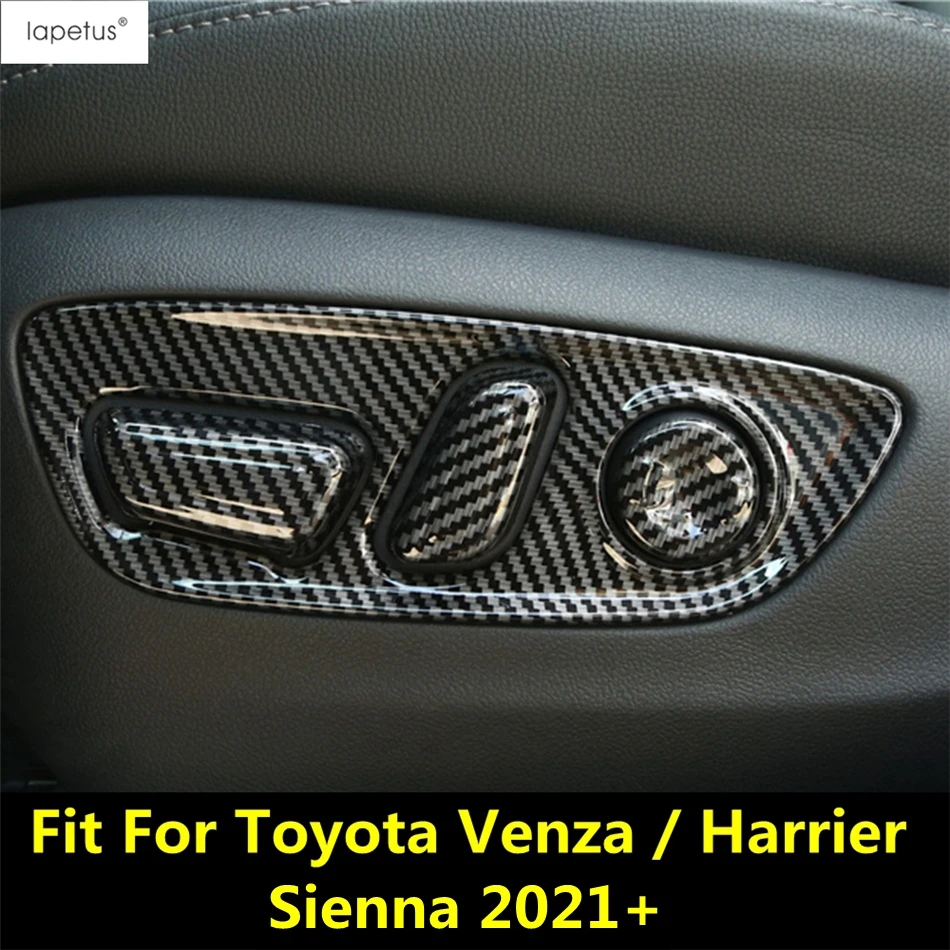 

Car Seat Adjustment Panel Frame Cover Decor Trim For Toyota Venza / Harrier / Sienna 2021-2023 Carbon Fiber Interior Accessories