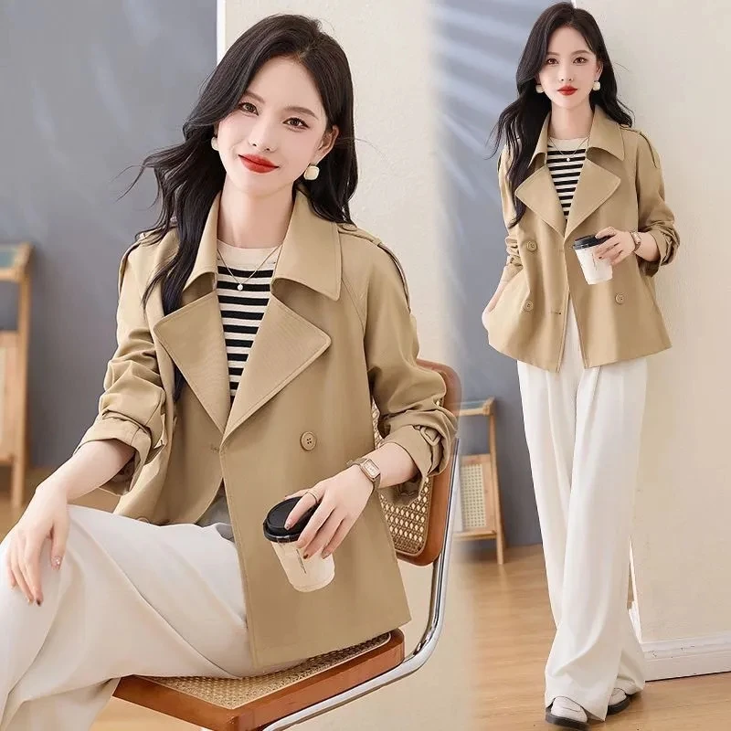 High End Suit Jacket For Petite Women 2025 Spring And Autumn New Casual Top Temperament Thin Windbreaker
