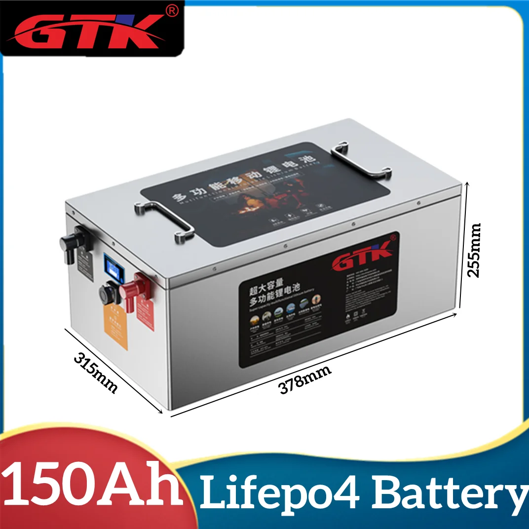 4pcs GTK 24V 150Ah lifepo4 lithium Battery 24V for motorhomes Solar energy  Cleaning machine + 10A Charger - AliExpress