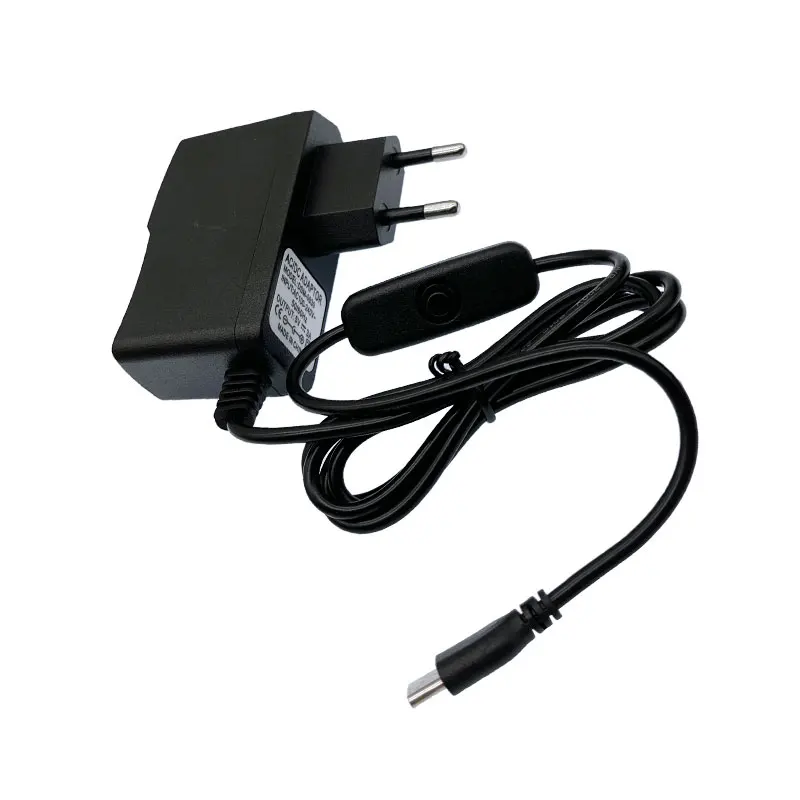 5V 3A Power Supply Switch Button Power Adapter Charger Type-C USB Port 5 V Volt for Raspberry Pi 4 Model B 4B power adapter power module