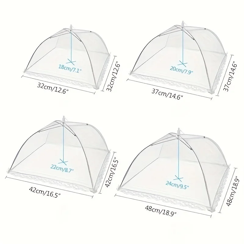 Food Cover 1pc fly-proof vegetable cover folding mesh food cover mosquito-proof table home cooking