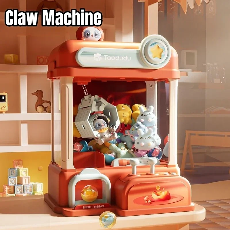 Plush Toy Machine for Kids DIY Coin Operated Play Game Automatic Claw Crane Doll Prizes Vending Machines Children Birthday Gifts 3