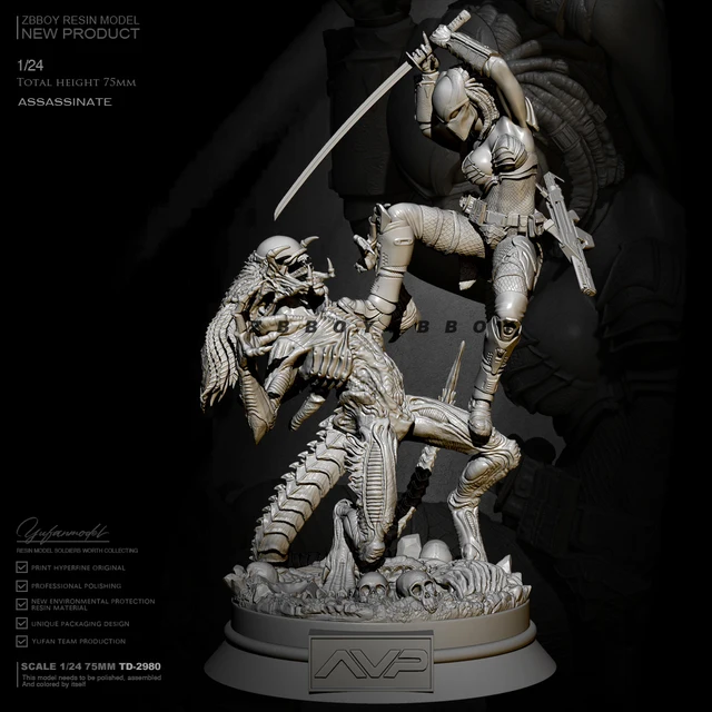 1/24 Resin model kits resin figure DIY toy Resin soldier self-assembled （Limited Special）TD-2980 1