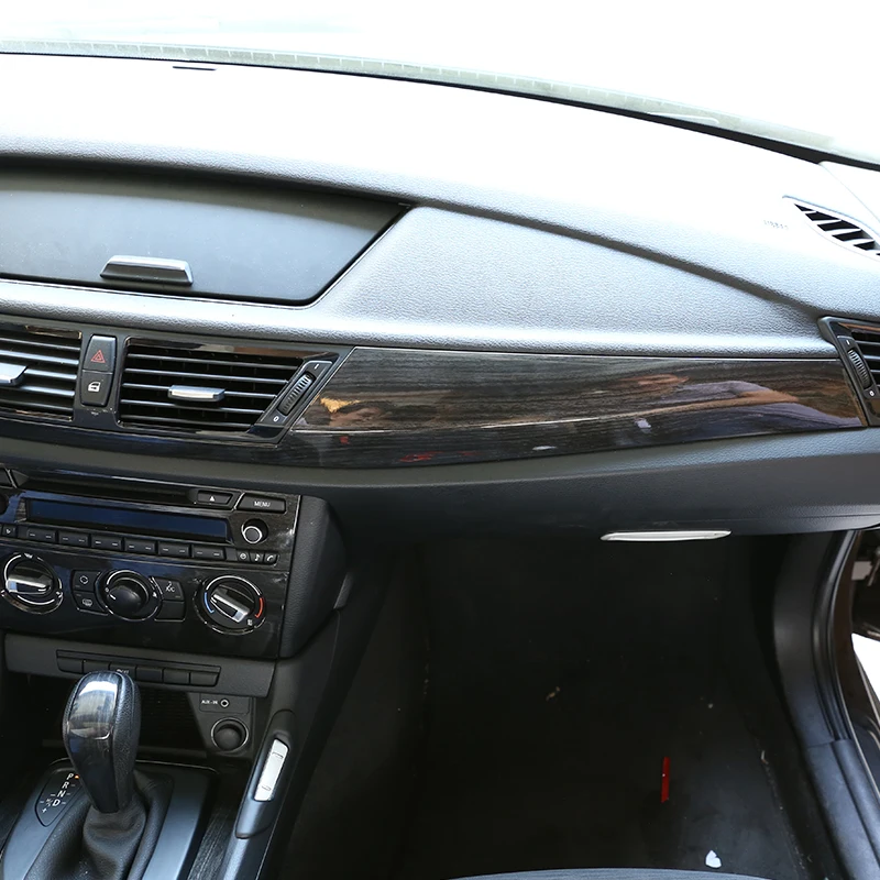Couvercle de panneau de protection de console centrale intérieure de voiture, fibre de carbone ABS, garniture de style, 5 couleurs, accessoires pour BMW bronchE84 2011-2015 LHD