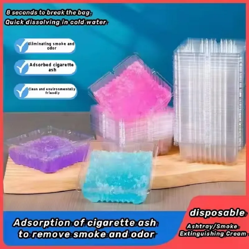 Disposable Plastic Ashtray portable ashtray cigarettes ashtray 20pc / 50pc With Eco-Friendly Sand Smokeless Cheap Indoor and Outdoor Portable Cigarette Ashtray