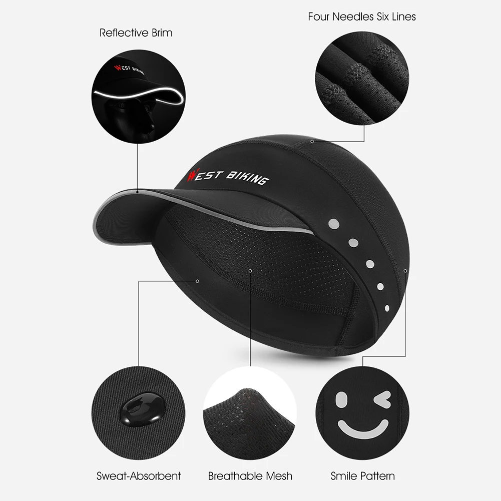 Summer Cycling Hat Sun Protection Bike Hat Helmet Liner Sweat Wicking Under Helmet Sunproof Hat for Outdoor Sports 5
