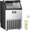 Ice Maker, 100Lbs/Day, Stainless Steel Ice Machine with 48 Lbs Capacity, Ideal for Restaurant, Bars, Home 1