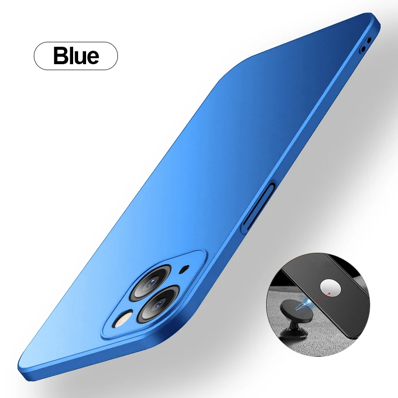 best iphone 13 pro case 2022 Matte Magnetic Car Case For iPhone 13 12 11 Pro Max Ultra Thin Hard Original Protection Cover 13Pro 12Pro 11Pro Max apple 13 pro case