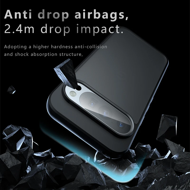 Luxury Armor Matte Clear Shockproof Bumper Case