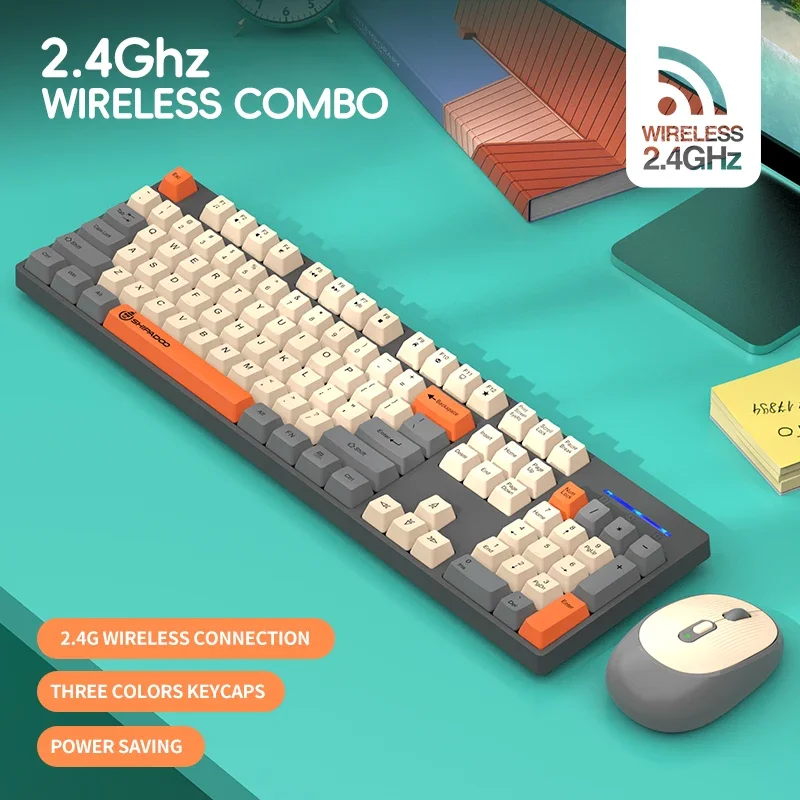 Keyboard Mouse Combo Multi-Color Ergonomic Gaming Office