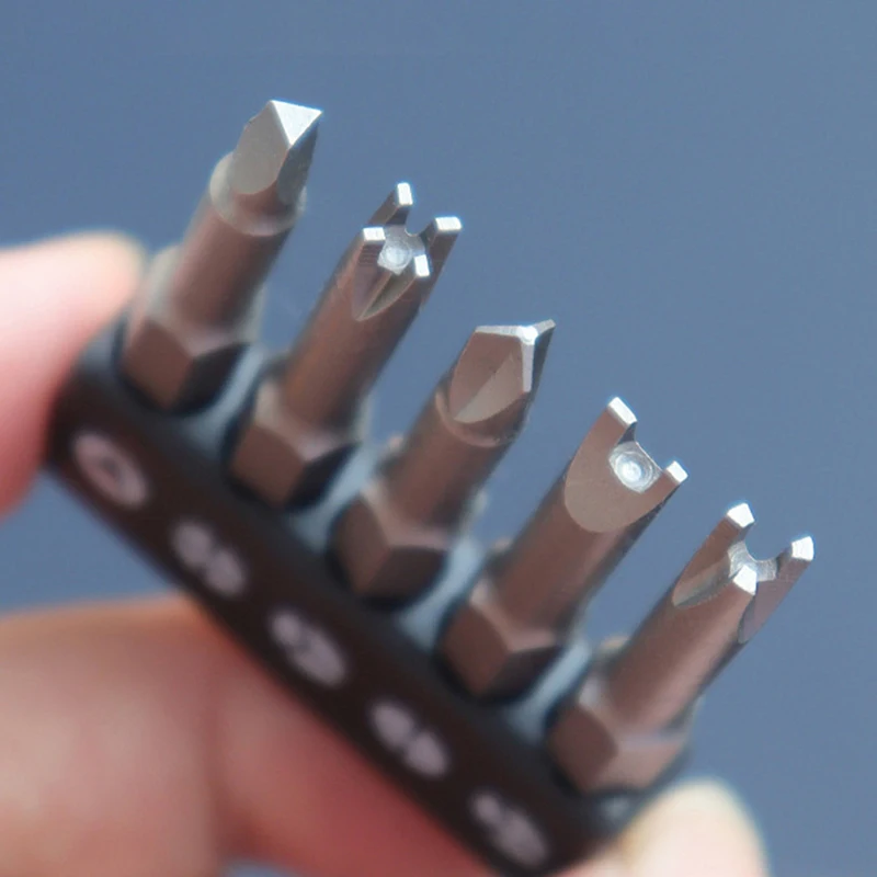 

5PCS Special-shaped Screwdriver Set U-shaped Y Shape Triangle Inner Cross Screwdriver Set Three Points Screwdriver Bit Tool New