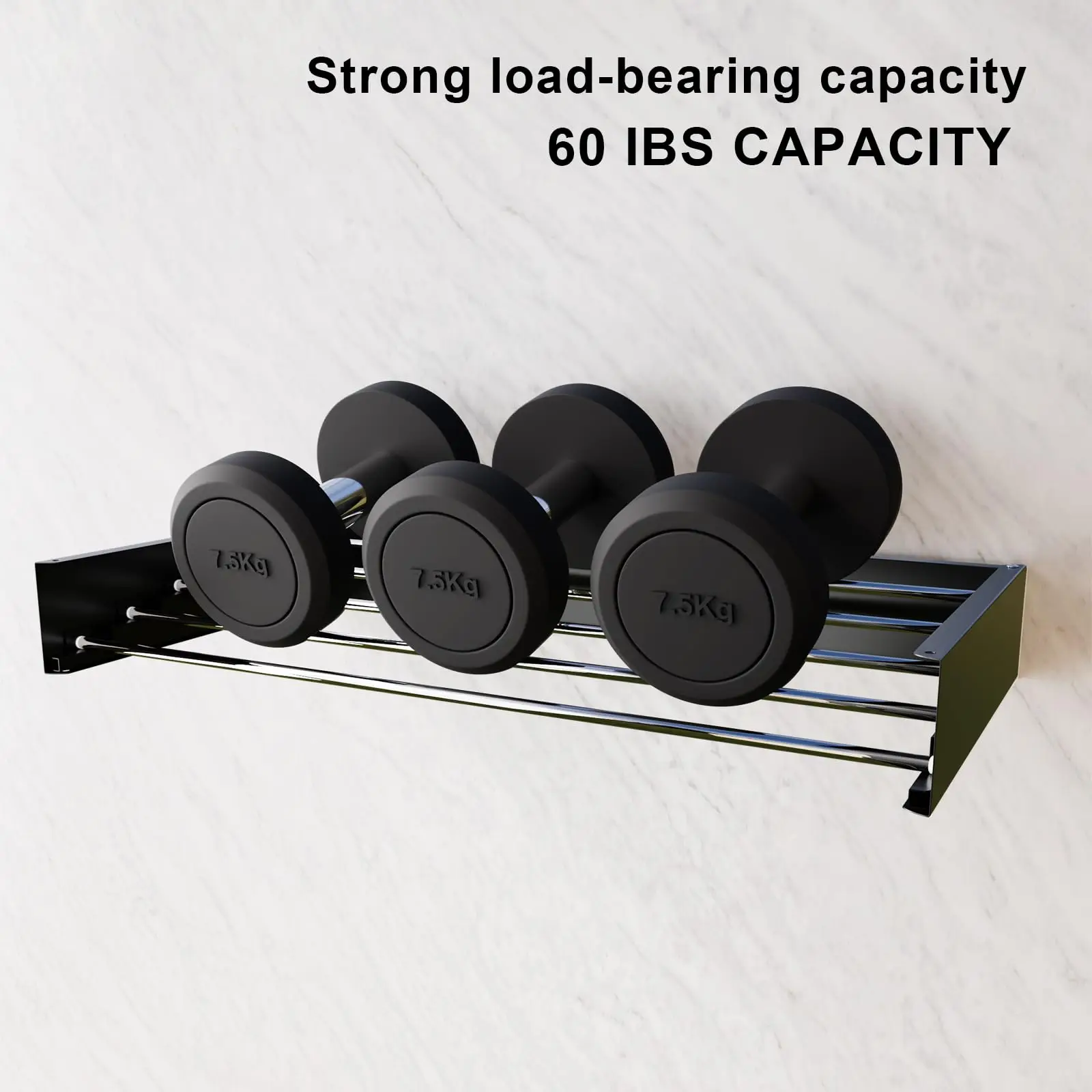 Stainless Steel Laundry Drying Rack, Collapsible Wall Mounted, Space Saving, Clothes Drying Rack, Foldable, 80cm 3