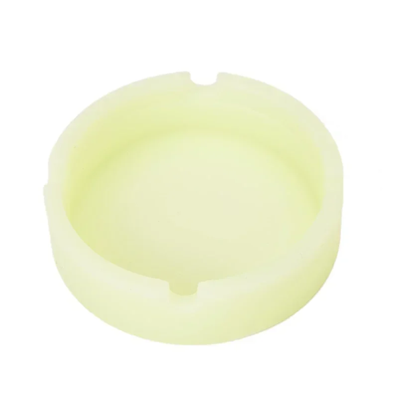 Silicone Glow in the Dark Ashtray Colorful Fluorescent Cigarette Holder Round Design Durable Portable Smoking Accessories