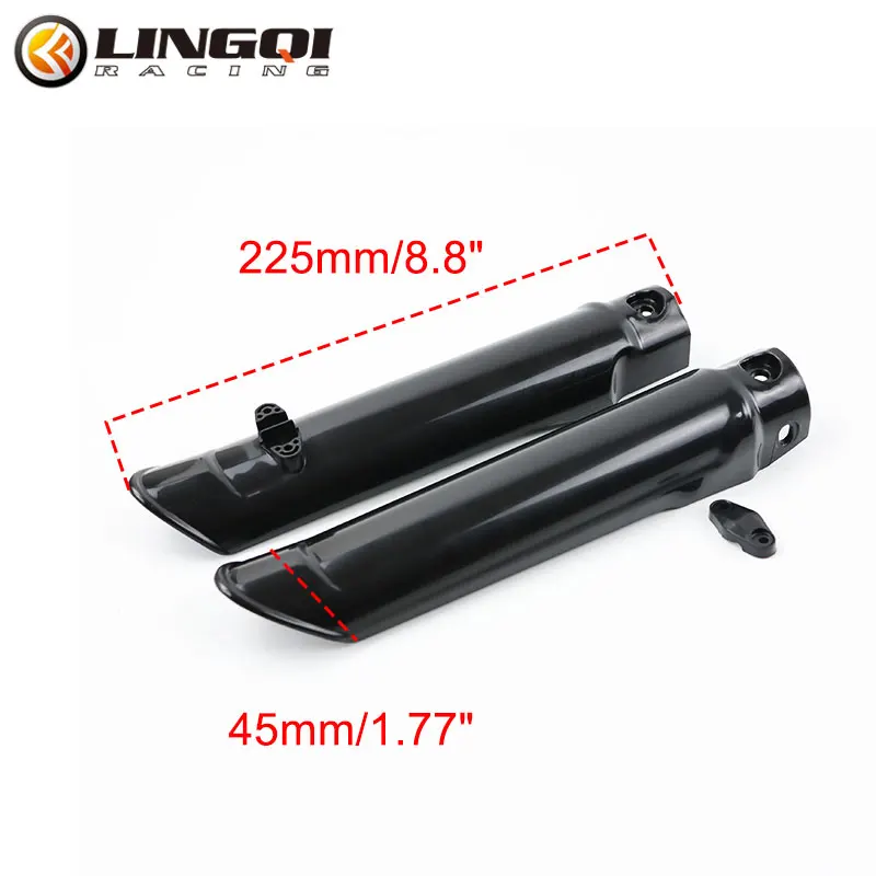 LING QI Motorcycle Fork Guard Shock Absorber Cover PP Plastic Protector Plate For 49cc 150cc 160cc Off Road Pit Dirt Bike Parts
