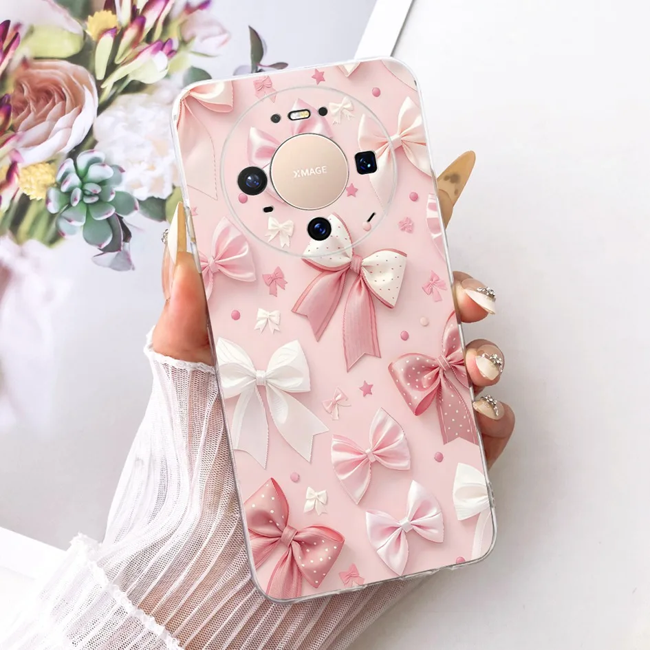 Floral Bowknot Soft Silicone Clear Phone Case - New Fashion 2025 Edition