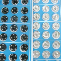 1 Card Iron Fastener Snap Buttons For Garment Round 5 Sizes DIY Sewing Accessories 1
