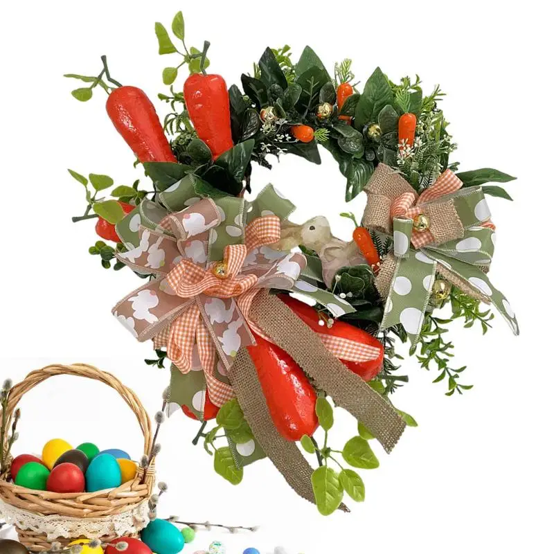 

Пасхальный венок с яйцами для праздничного внутреннего и наружного декора дома, весенний венок, пасхальное украшение, красочное украшение в виде яйца, праздник