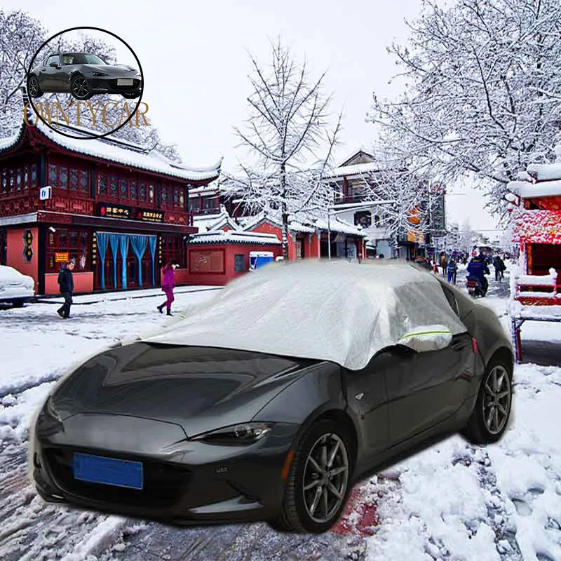 

Для Mazda MX-5 MX5 2016-2023 ветровое стекло автомобиля снег Защита от мороза ветрозащитный зимний лед снег щит отделка автомобильные аксессуары