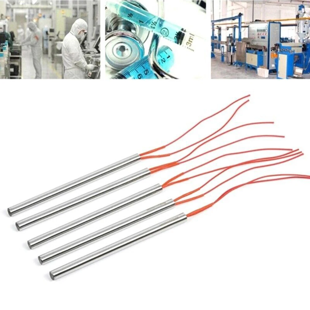 

1PCS Heat Rod Stainless Steel 100-300W Fast Heating Easy To Replace Prevents Leakage Home Renovation DIY Tool Accessories