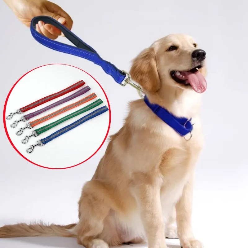 

Dog Leash Short Dogs Leash Reflective Leashes for Dog Walking Short Rope Dog Chain Seat Belts for Traveling Leashes Pet Supplies