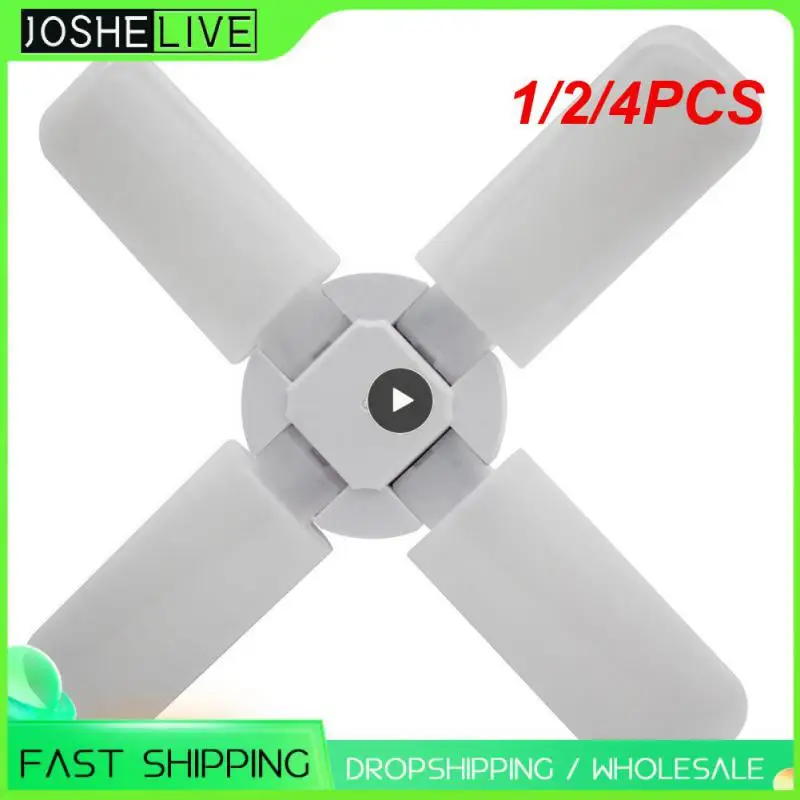 

1/2/4PCS LED Garage Light E26 AC85-265V Deformable Ceiling Light Foldable Fan Blade Light For Warehouse Workshop Deformation