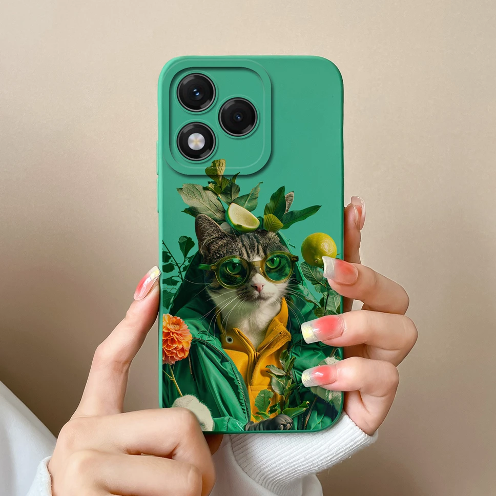 Lovely Flower Star Pattern Liquid Silicone Soft Case - High Quality Back Cover