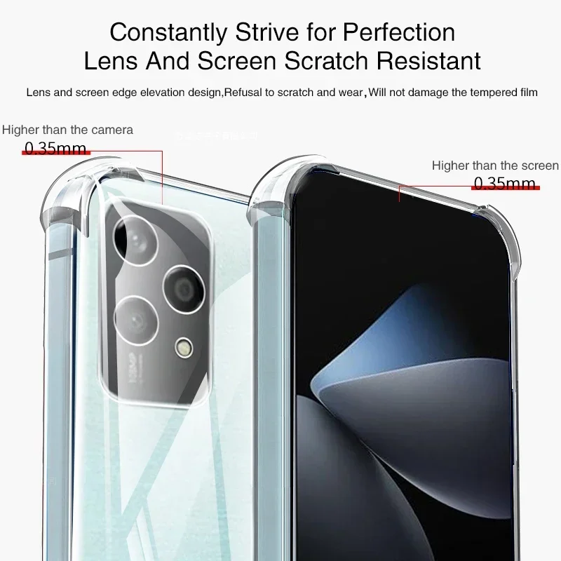 Premium Clear Airbag Phone Case - 360° Soft Full Protective Cover