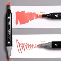 24-80 Colors Double Headed Oily Art Marker Pen Set for Draw Sketching Oily Tip Based Markers Graffiti Manga School Art Supplies 2