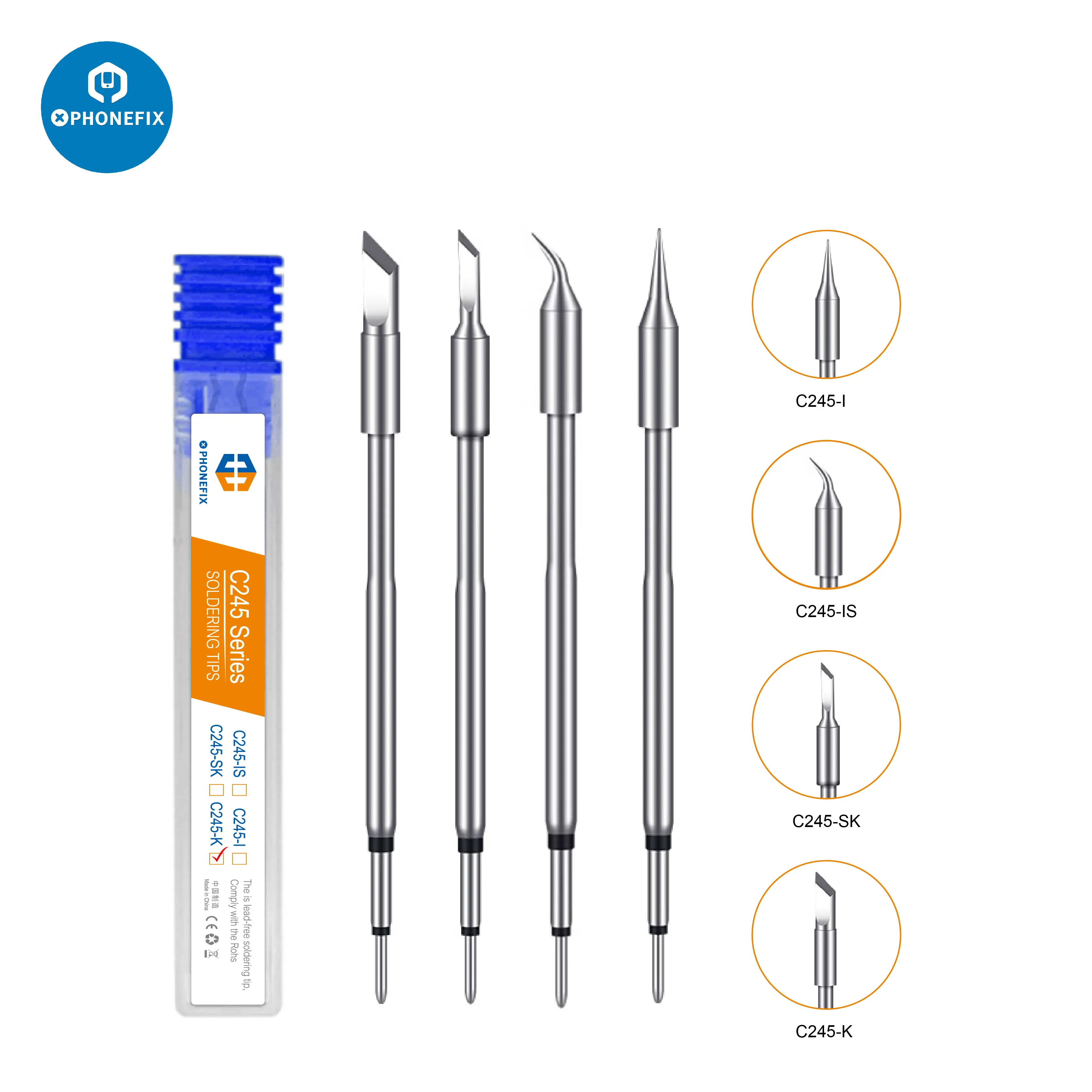 C210 C245 C115 Soldering Iron Tips Compatible With JBC NT115 NP115 Sugon T36 Aifen Soldering Station Handle Nano Soldering Tools