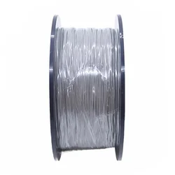 High - Temperature Silver Plated Copper Wire - Micro Fine PTFE UL1423 Single Core Cable - 26AWG (Grey)
